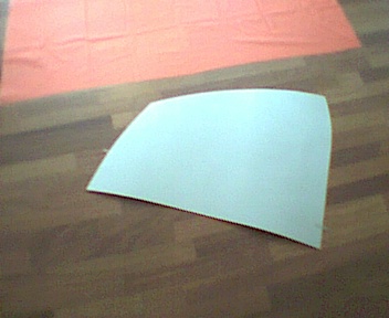 the cardboard template