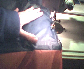 sewing in the hem